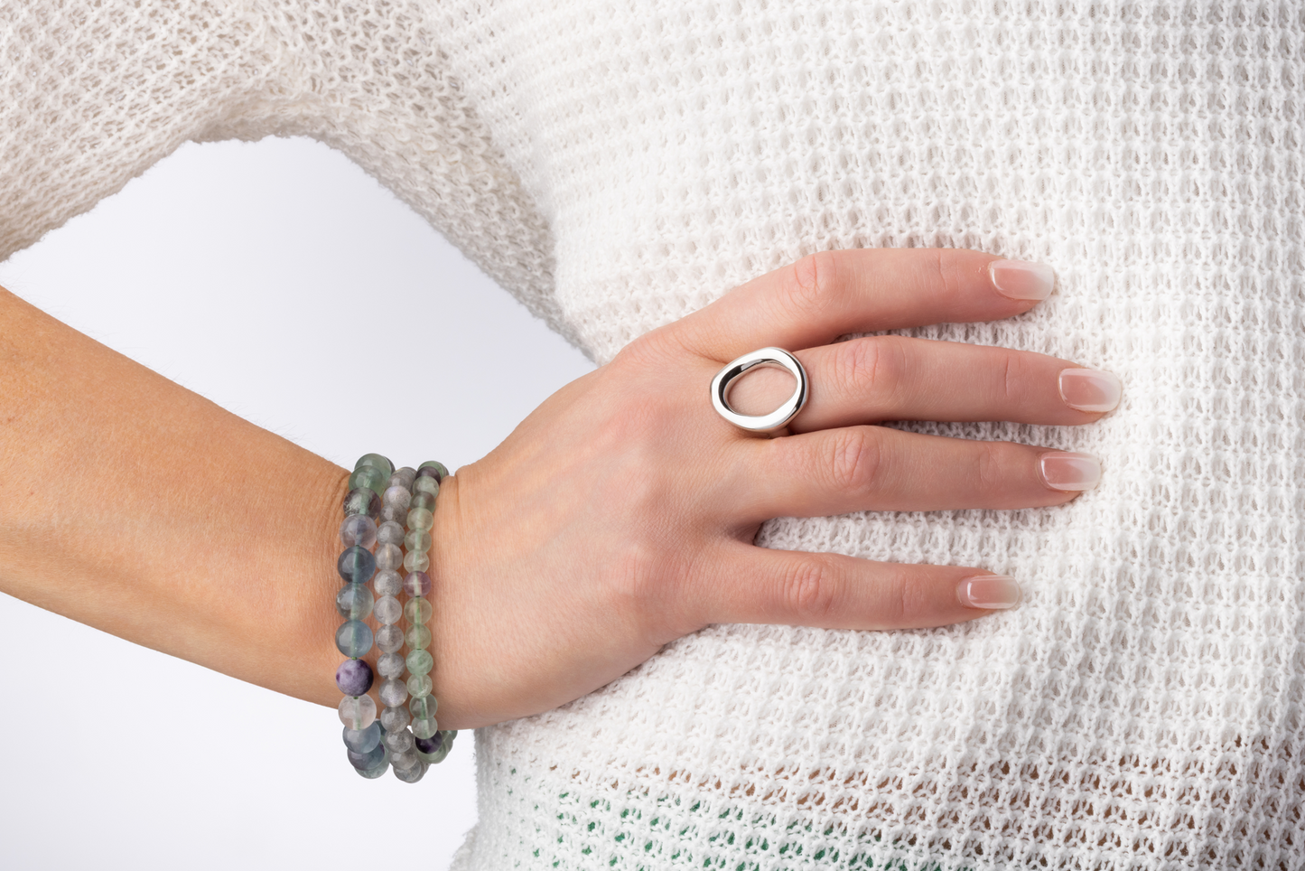 Open Oval Ring - Stainless Steel