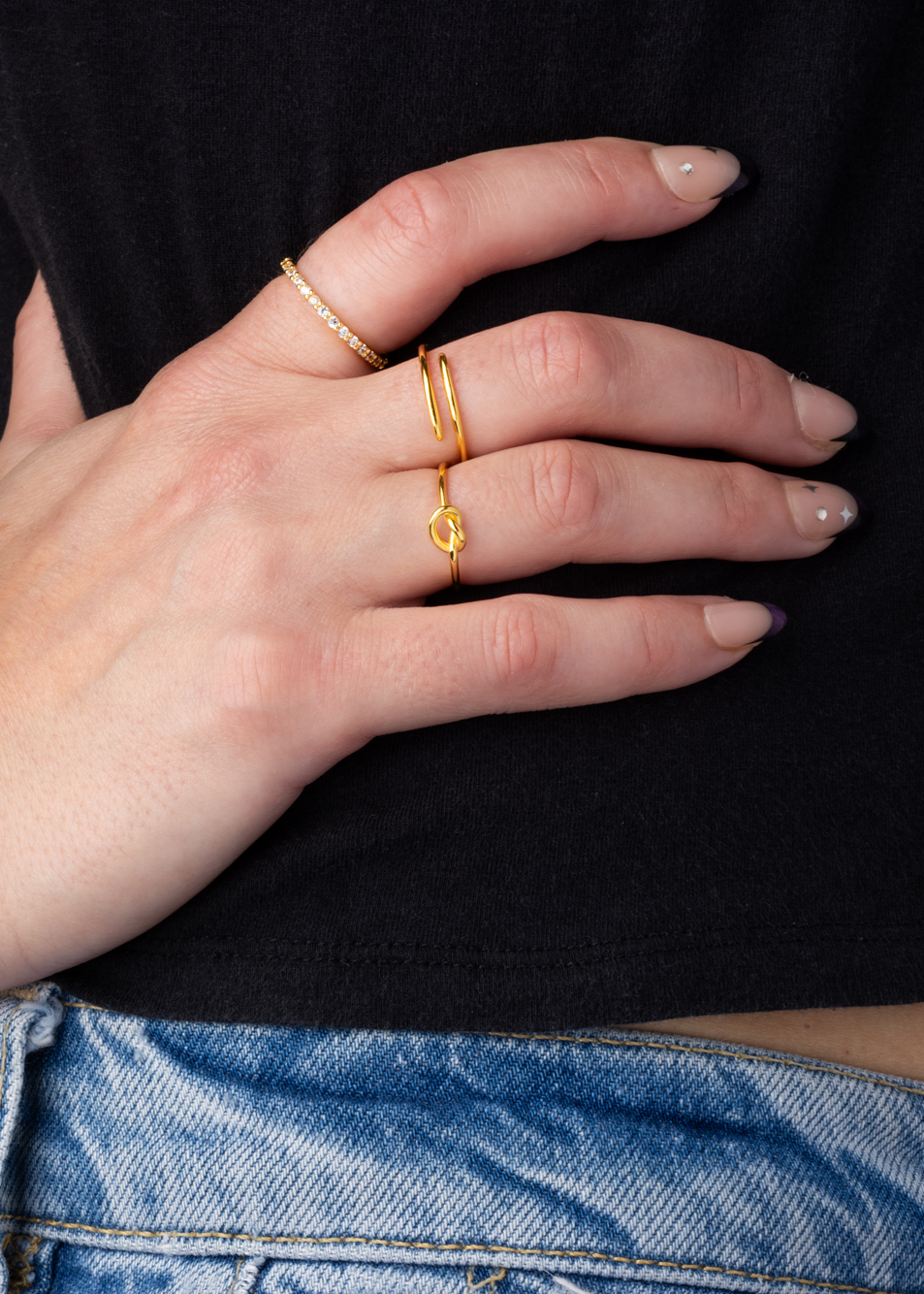 Love Knot Ring - Gold Plated 925 Sterling Silver