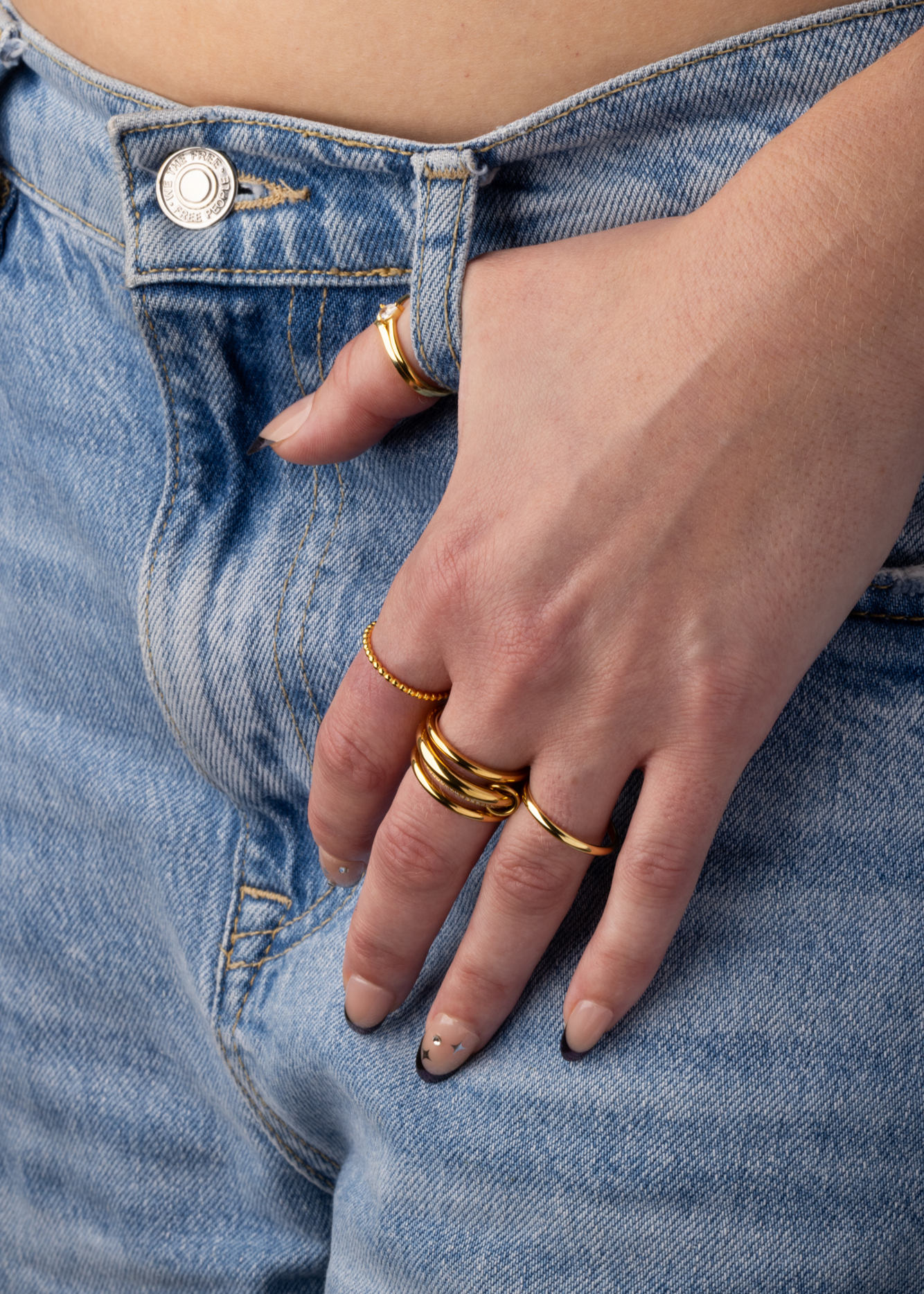 2mm Beaded Stacking Ring - 925 Sterling Silver