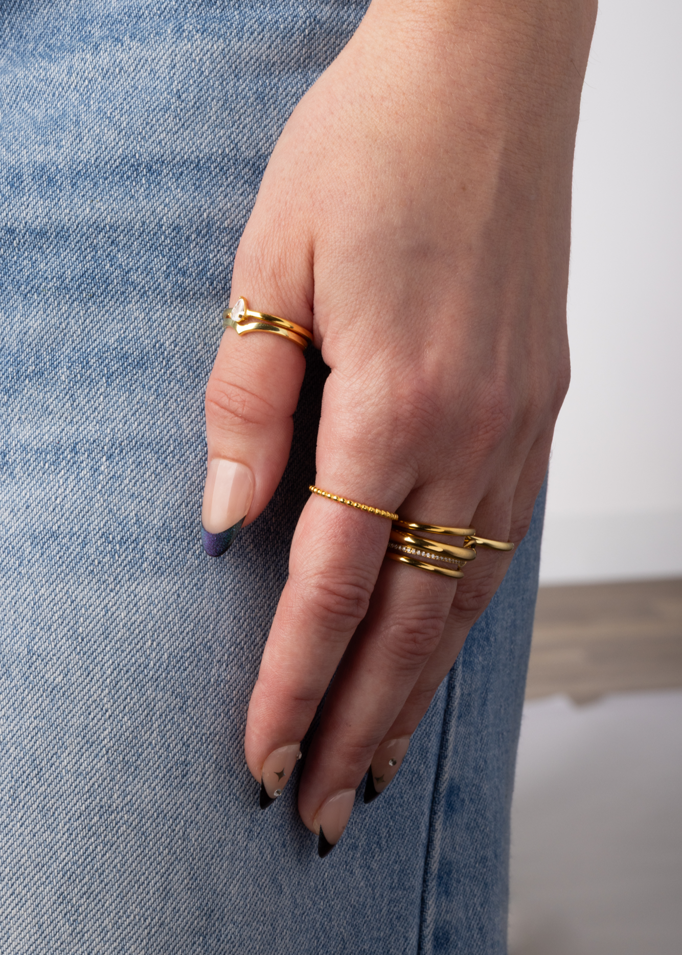 2mm Beaded Stacking Ring - 925 Sterling Silver