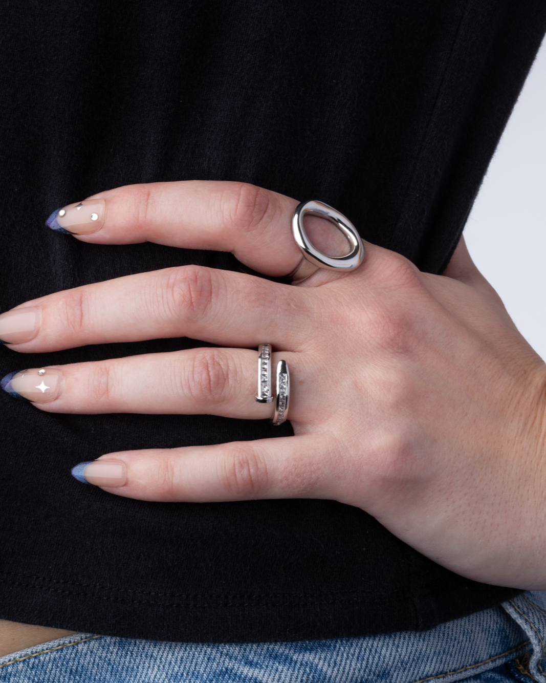 Open Oval Ring - Stainless Steel