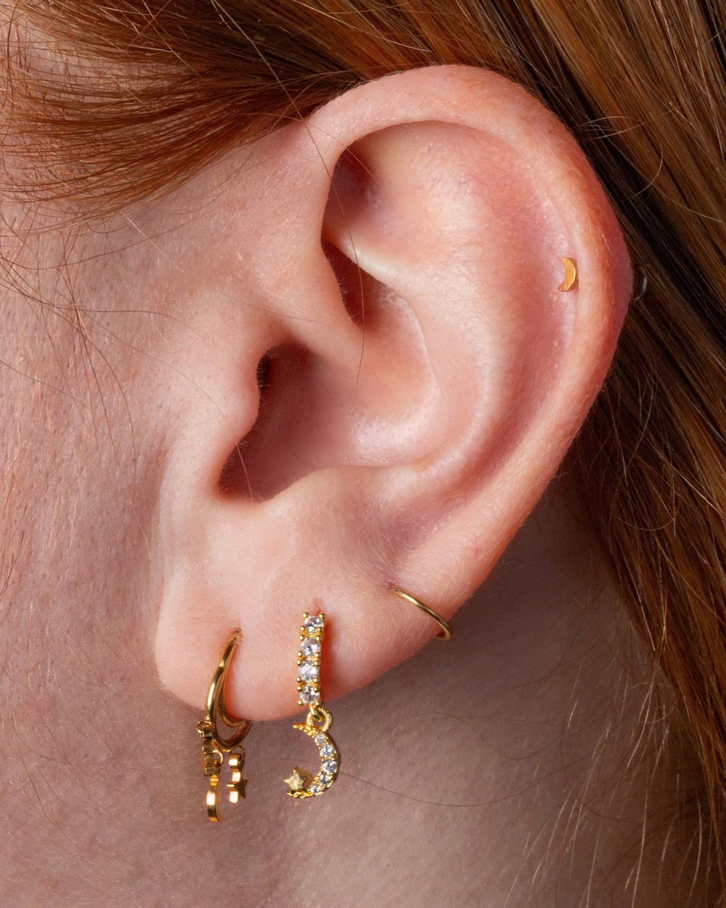 Crescent Moon Threadless Push in Flower Base Stud
- G23 Implant Grade Titanium