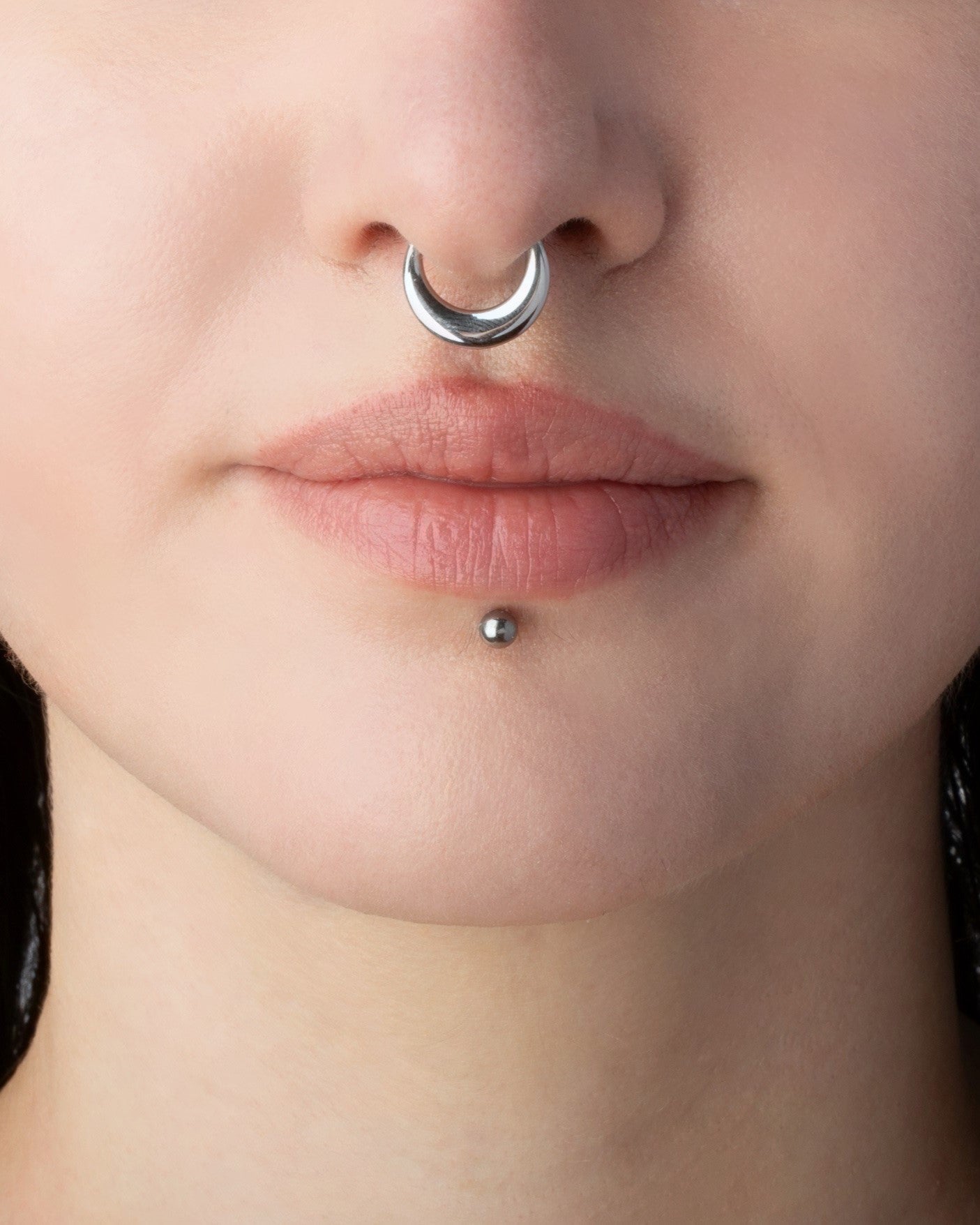 Rounded Thick Hinged Segment Clicker Ring - 316L Stainless Steel