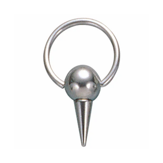 Ball with Spike Captive Bead Ring - Stainless Steel
