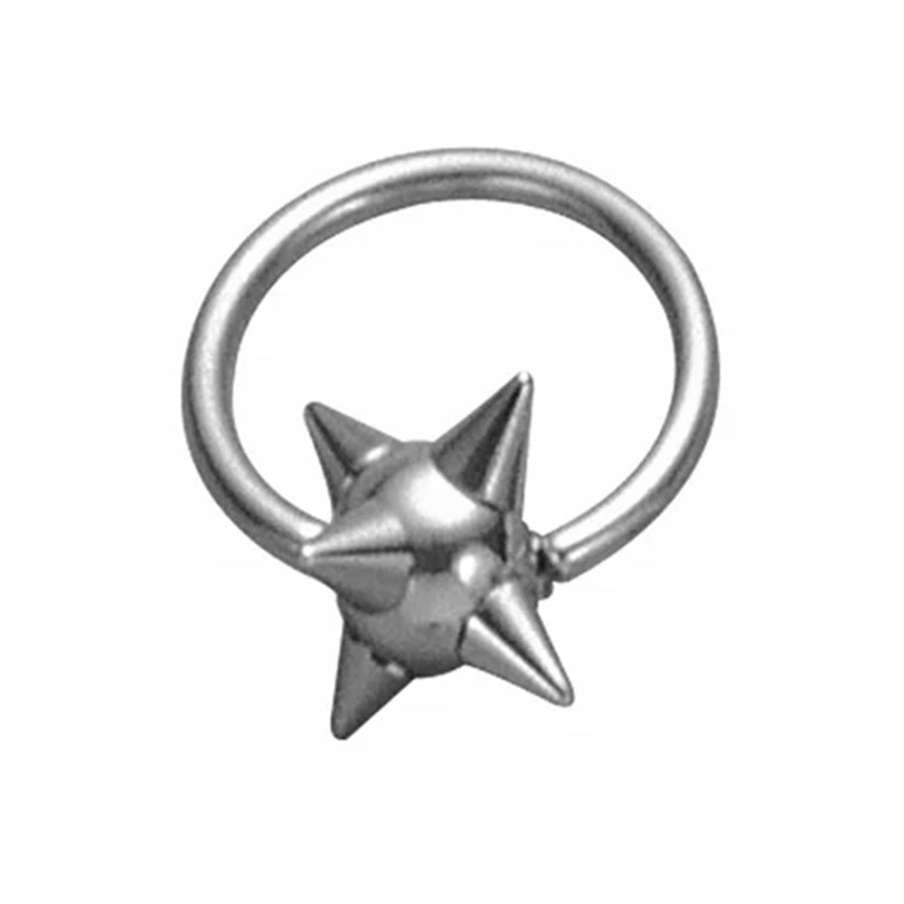 Spiked Ball Captive Bead Ring - Stainless Steel