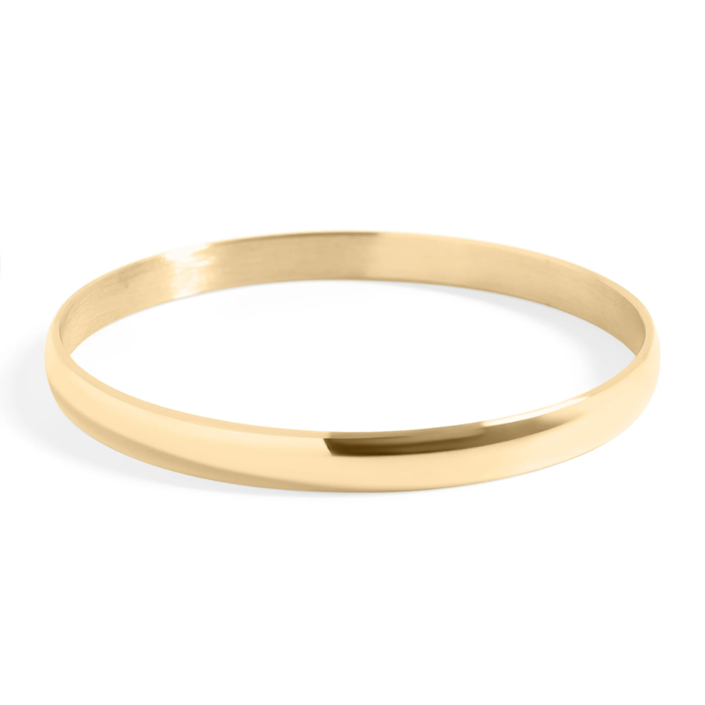 6mm Thick Bangle Bracelet - 316L Stainless Steel