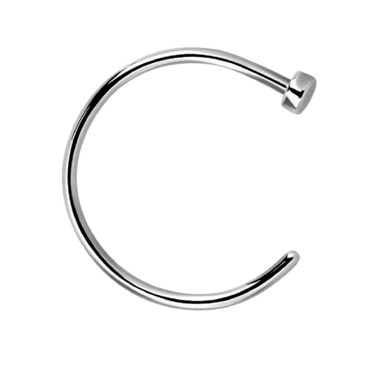 Basic Flat Back Nose Ring - Stainless Steel