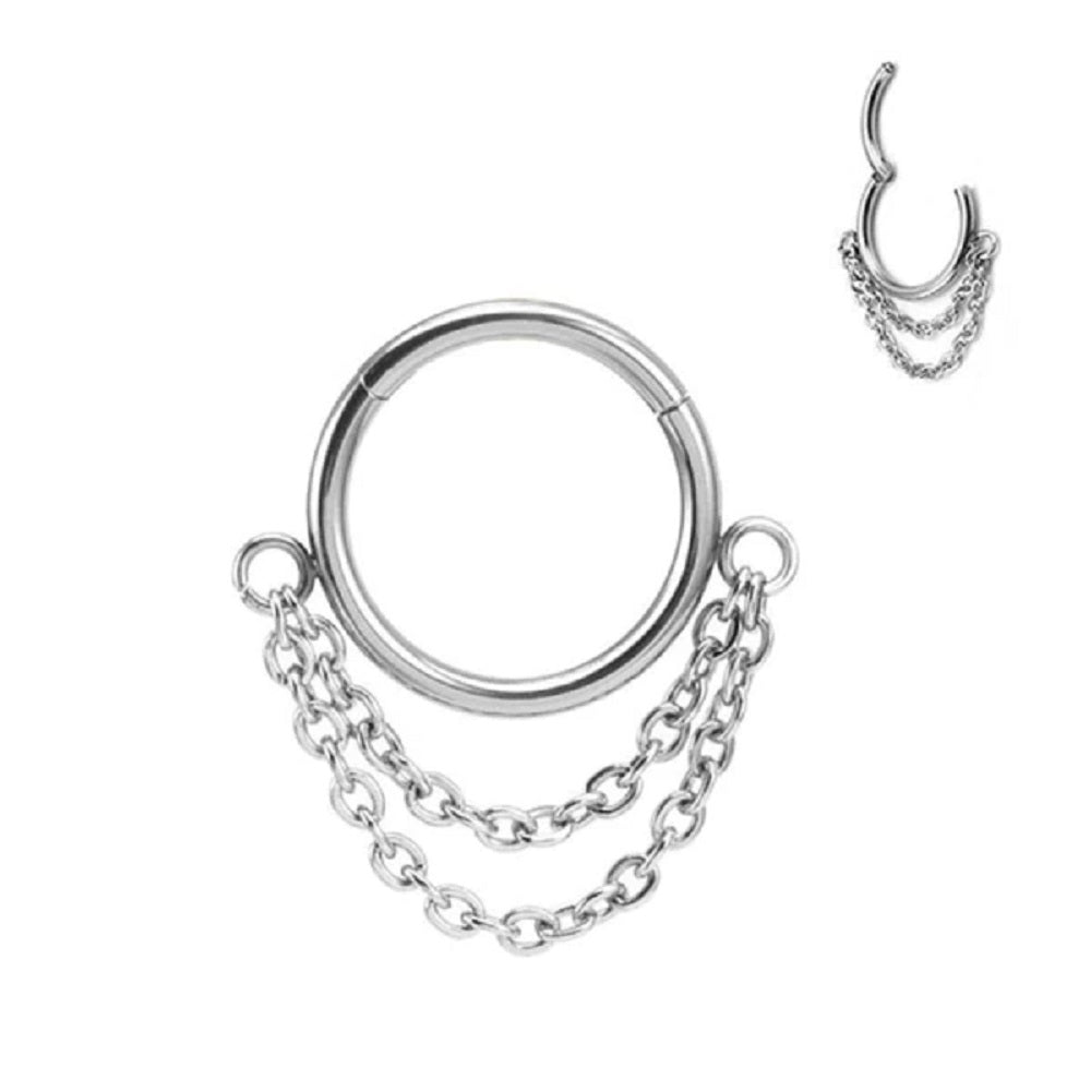 Double Chain Hinged Segment Ring - 316L Stainless Steel