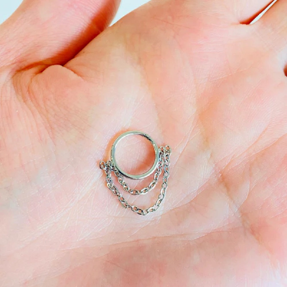 Double Chain Hinged Segment Ring - 316L Stainless Steel