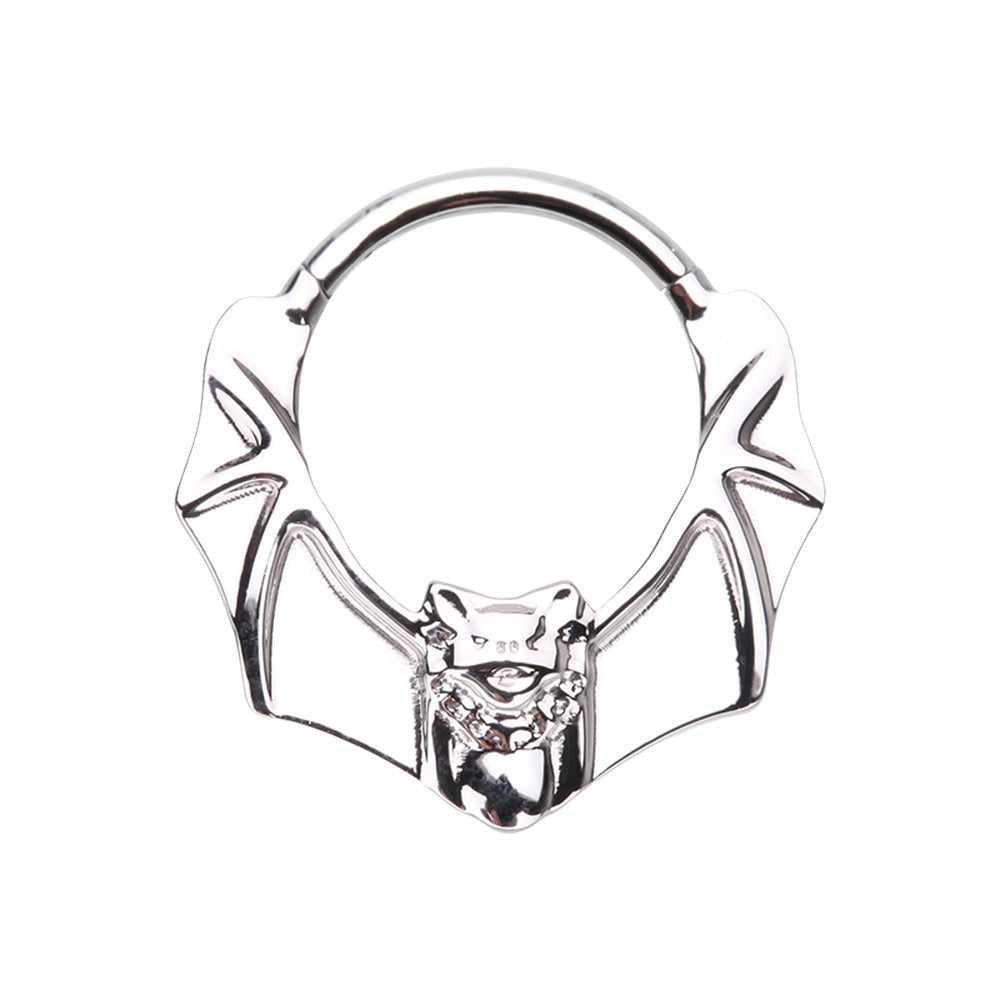 Bat Center Hinged Segment Ring - 316L Stainless Steel