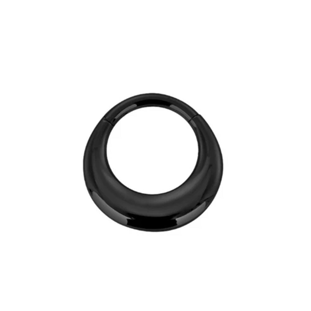 Rounded Thick Hinged Segment Clicker Ring - 316L Stainless Steel