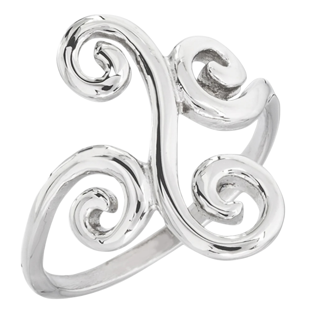 Multi Spiral Ring - Stainless Steel