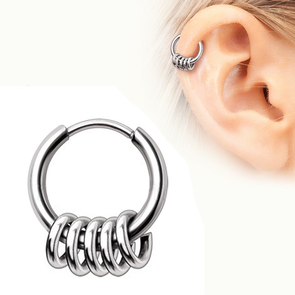 Multi Rings Circular Hinged Segment Clicker Ring
- 316L Stainless Steel