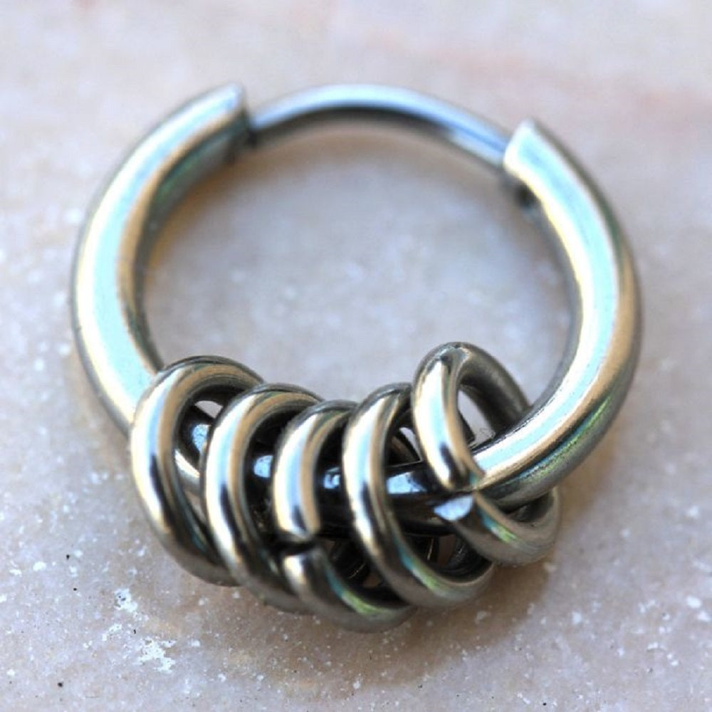Multi Rings Circular Hinged Segment Clicker Ring
- 316L Stainless Steel