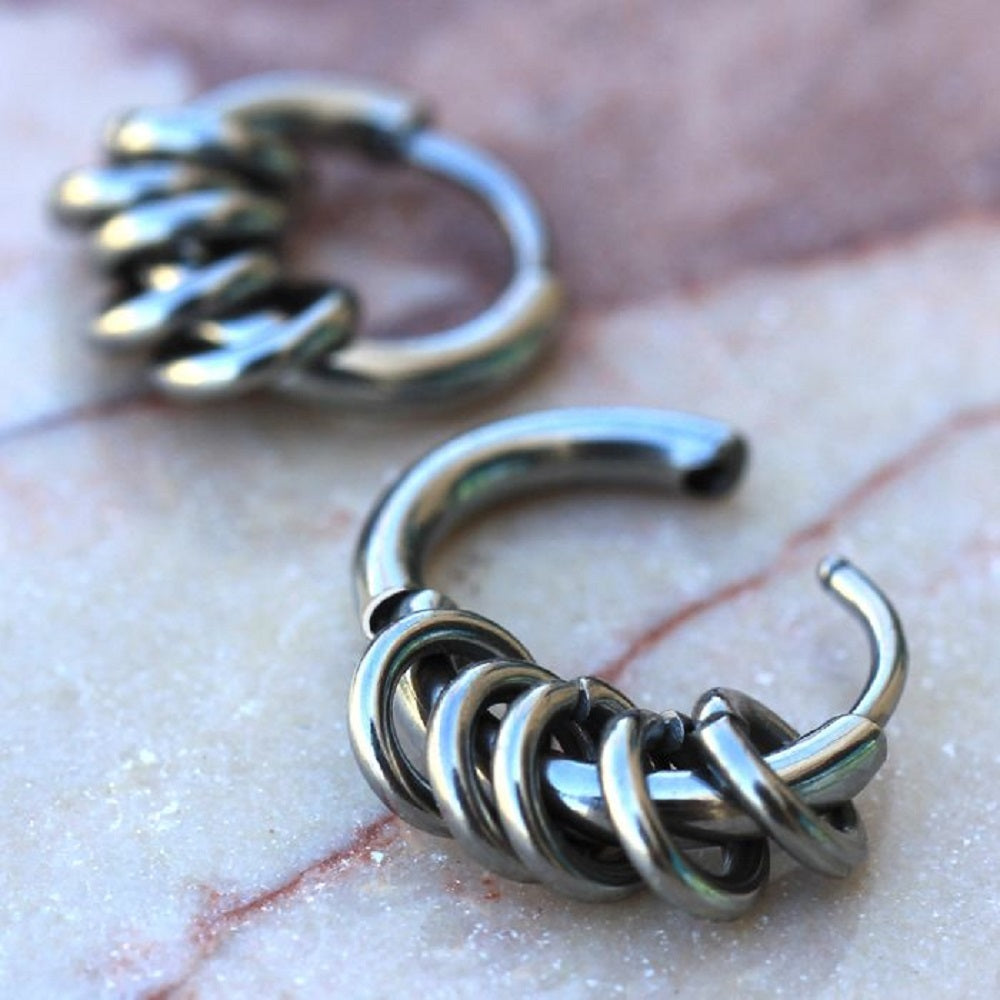 Multi Rings Circular Hinged Segment Clicker Ring
- 316L Stainless Steel