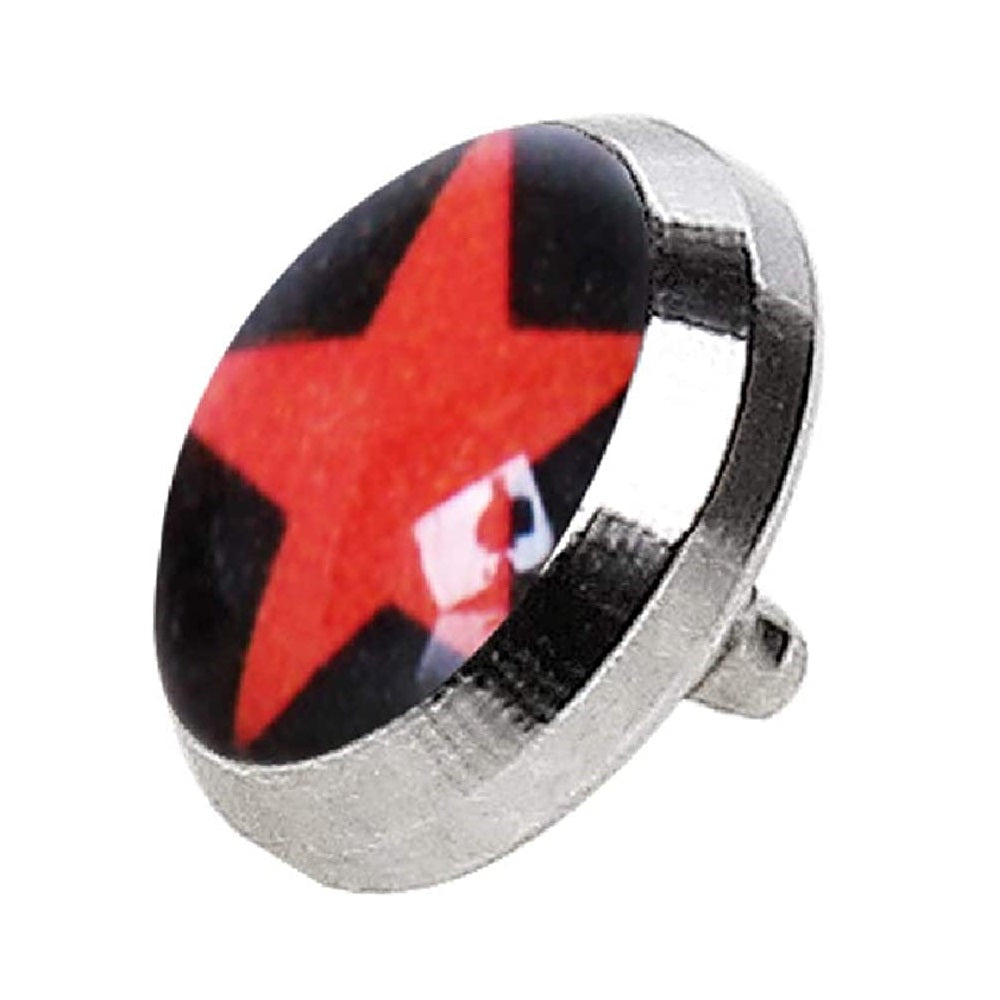 Star Dermal Anchor Top - 316L Stainless Steel