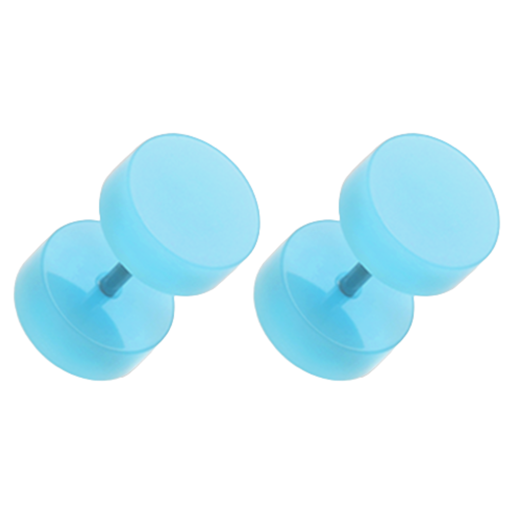 Neon Acrylic Fake Plugs - Pair