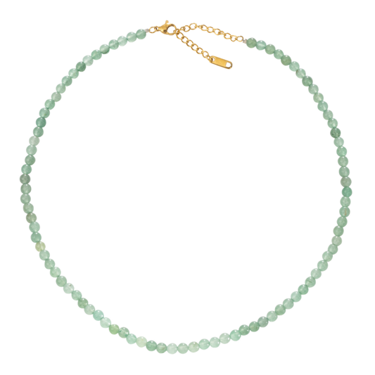 Green Aventurine Natural Stone Bead Necklace