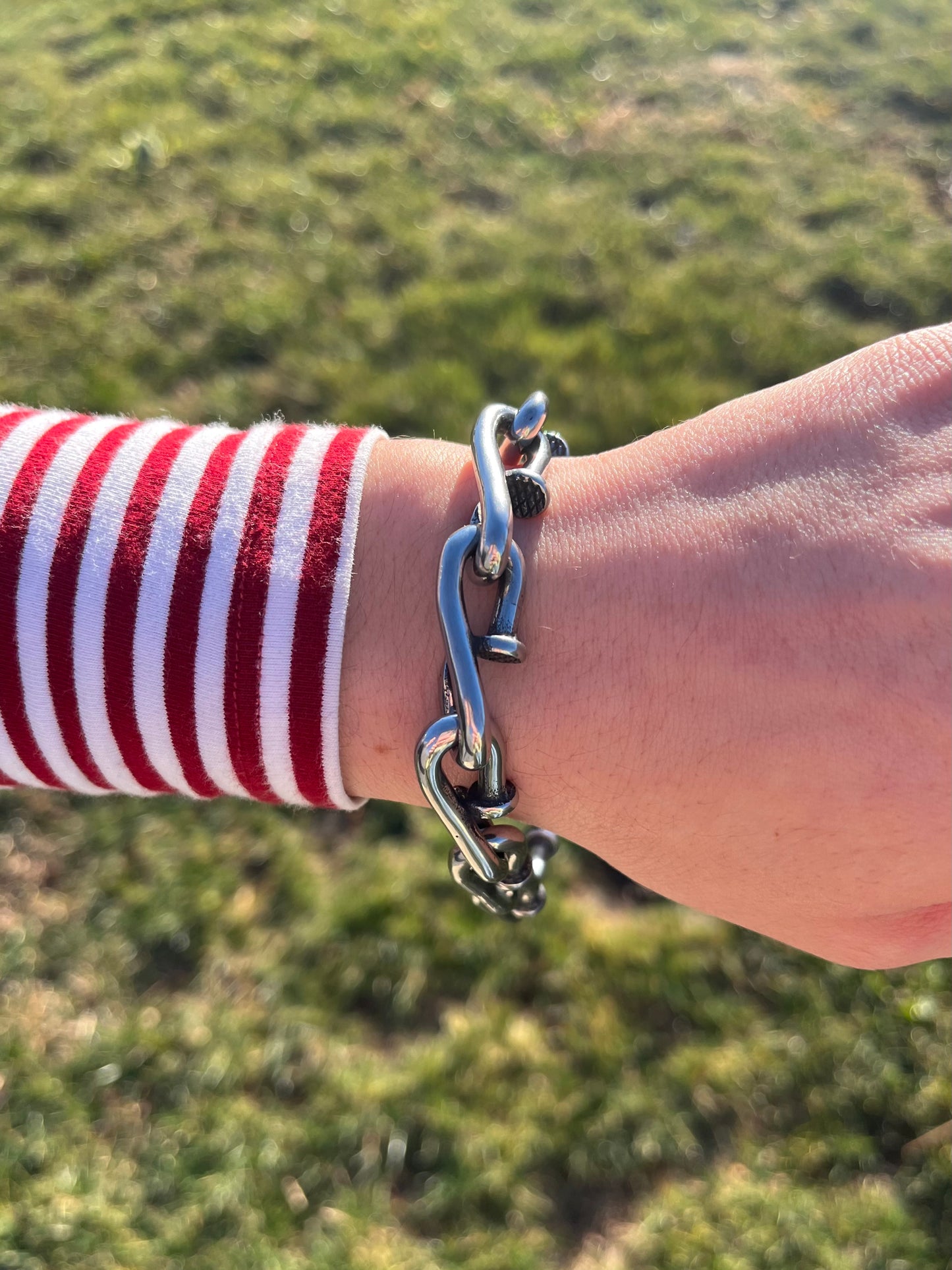 Linked Nails Bracelet - Stainless Steel