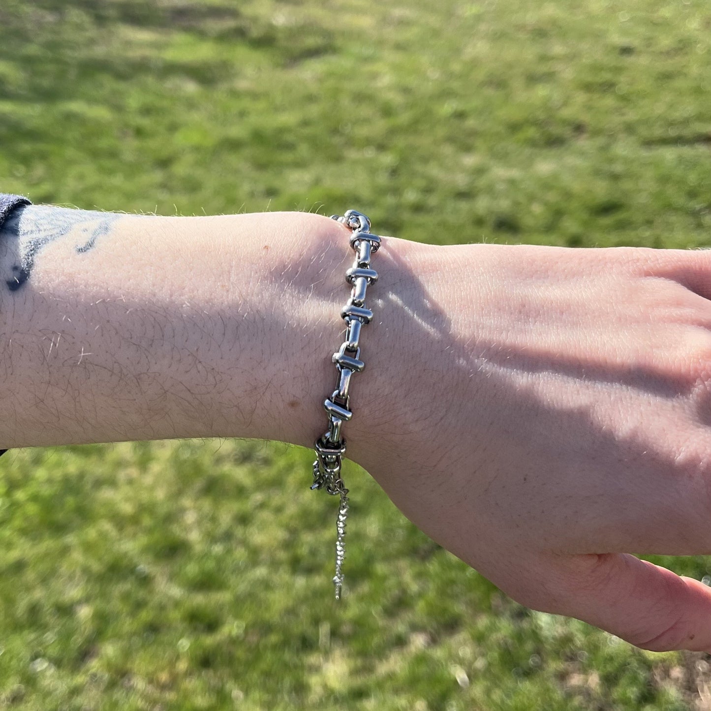 Rectangular Link Bracelet - Stainless Steel