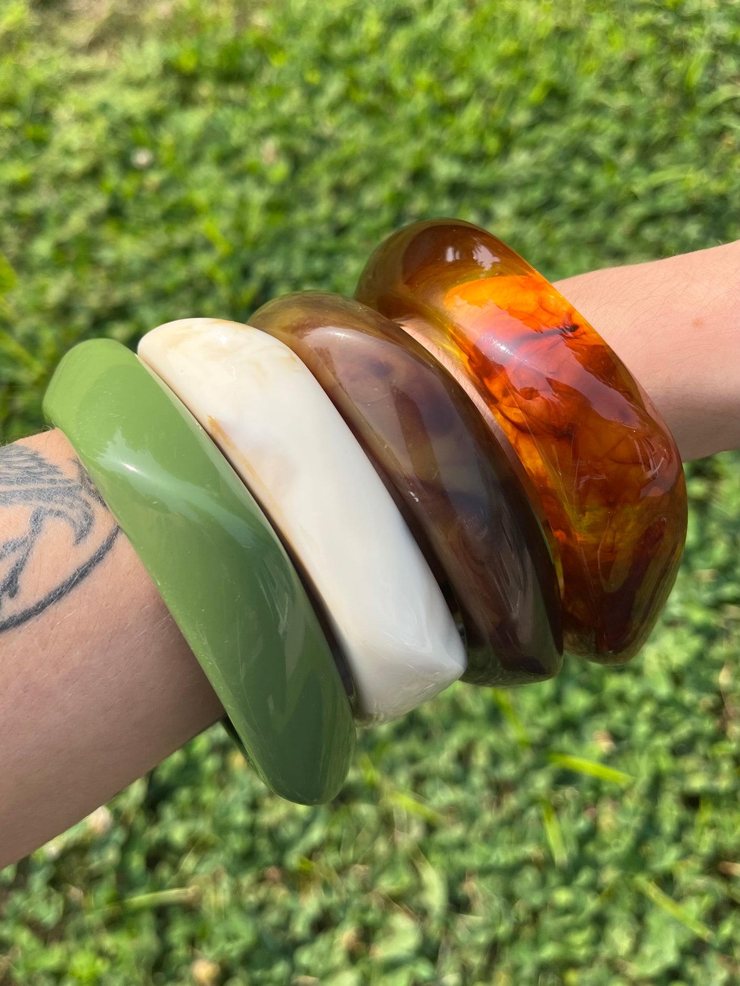 Chunky Square Bangle Bracelet