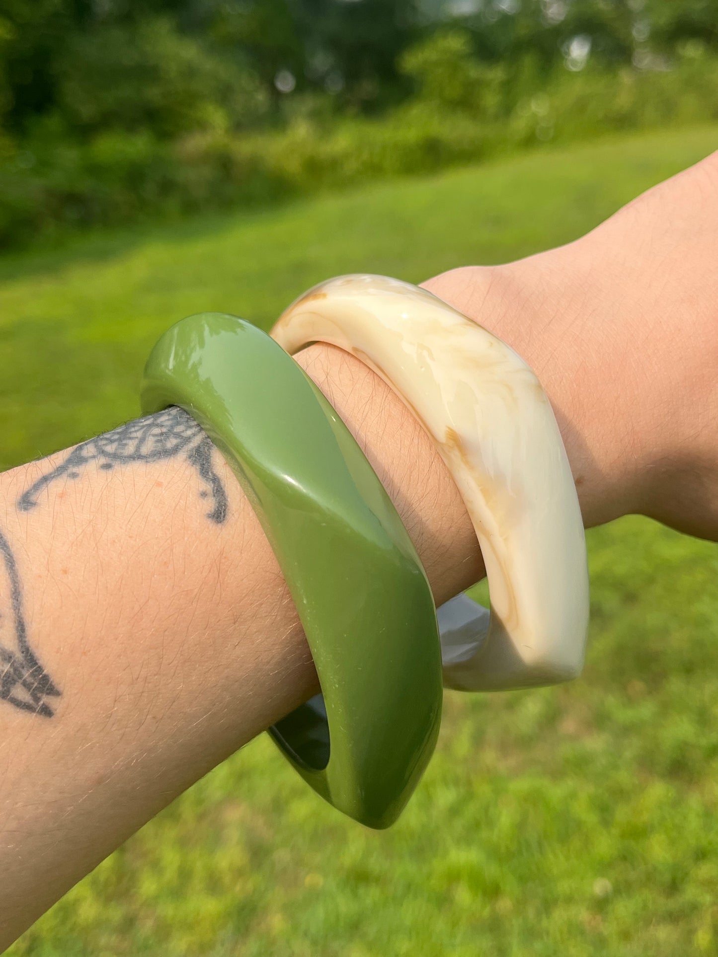 Chunky Square Bangle Bracelet