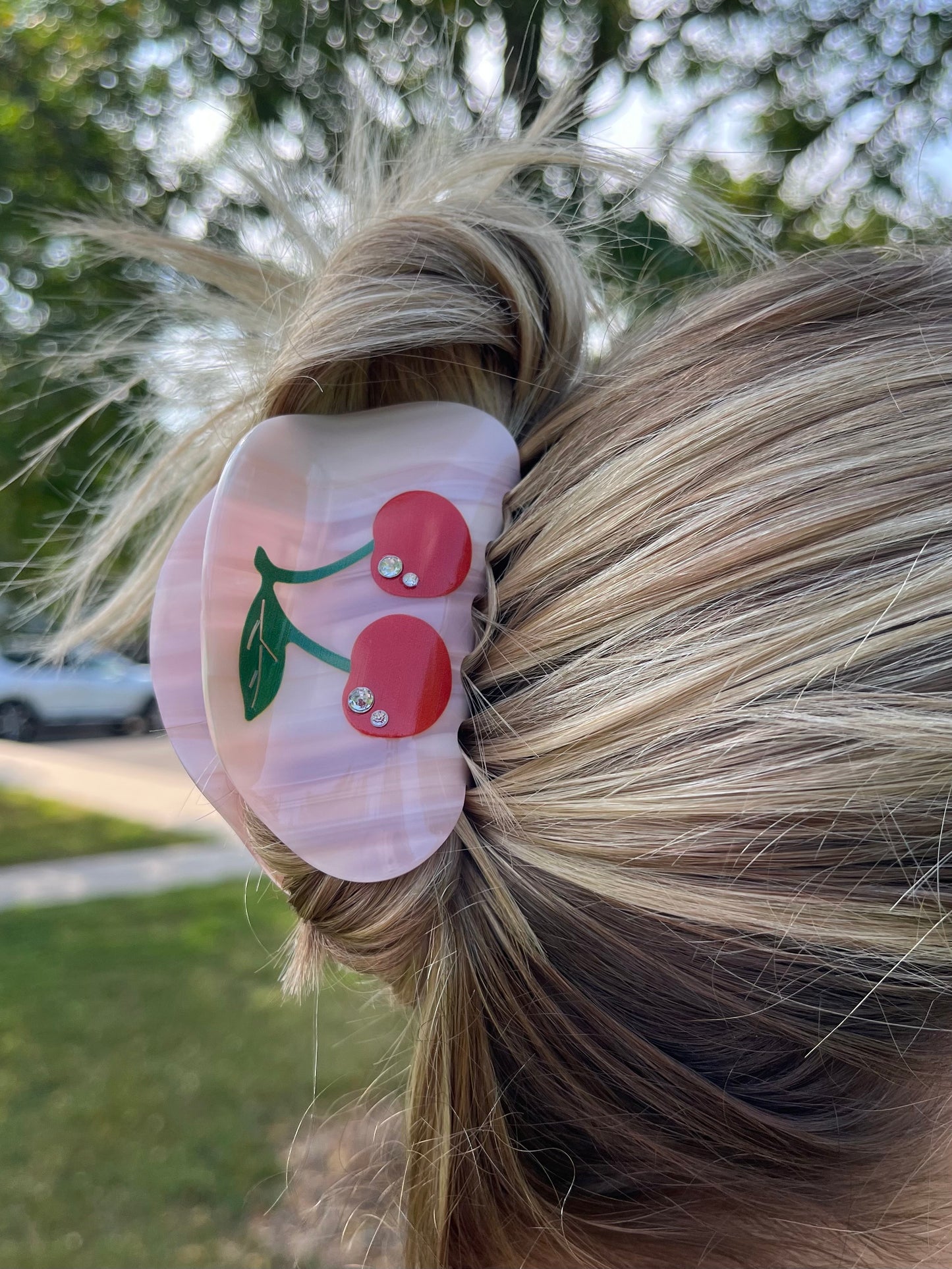 Cherry Claw Hair Clip