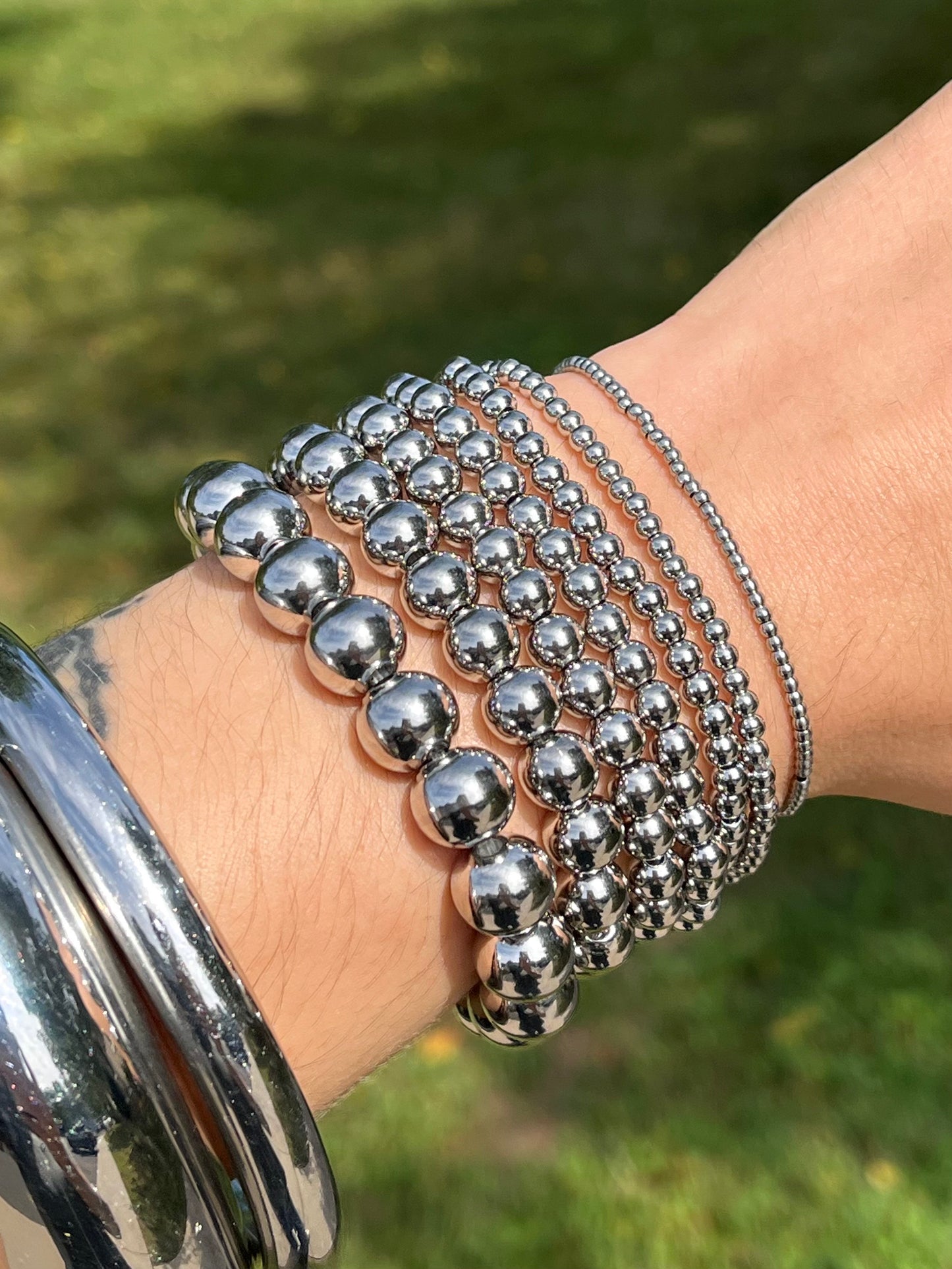 Ball Stretch Bracelet - Stainless Steel