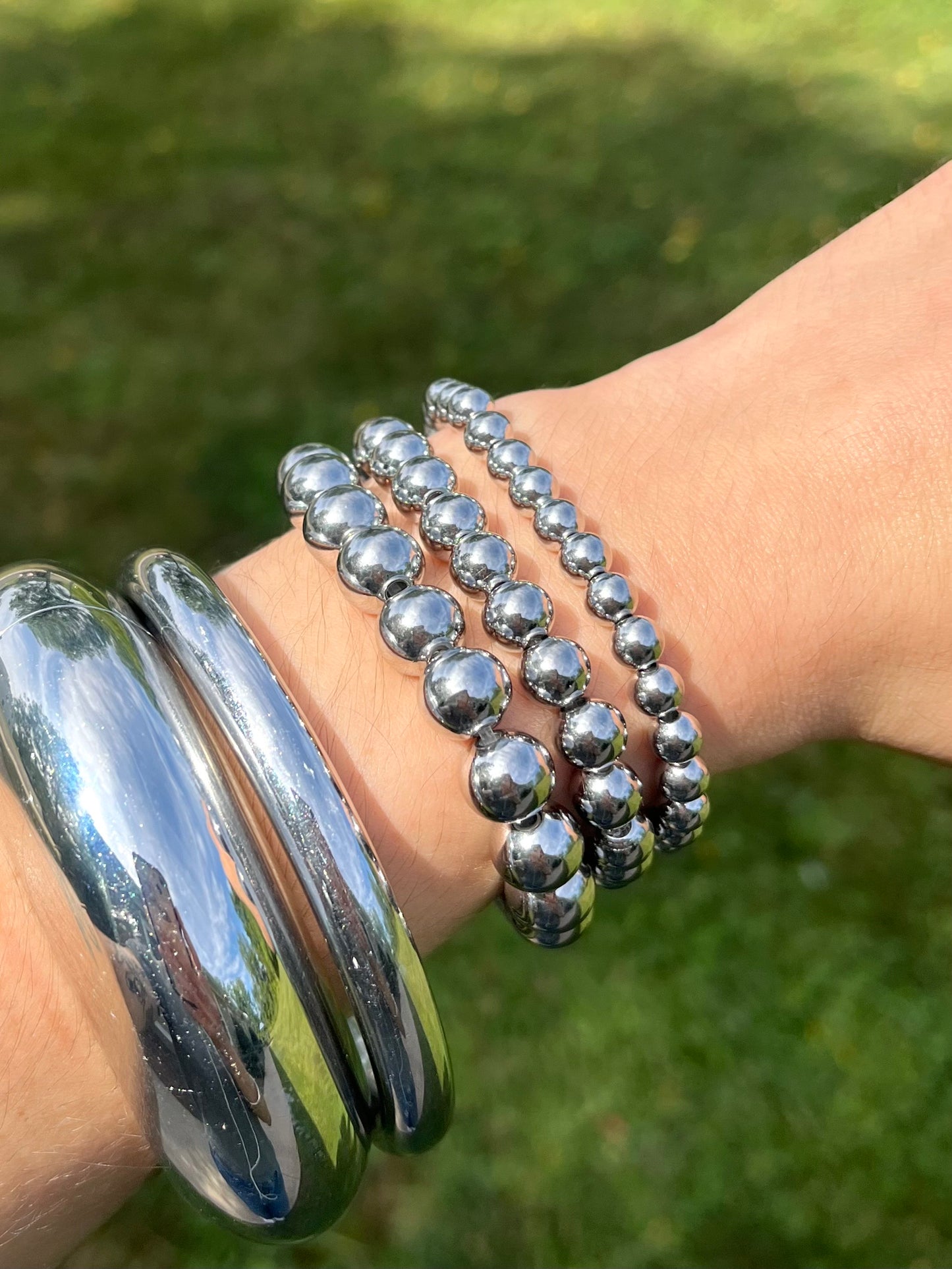 Ball Stretch Bracelet - Stainless Steel