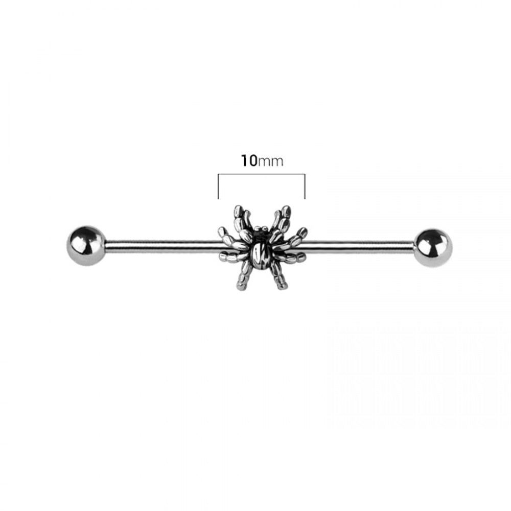 Spider Industrial Barbell - 316L Stainless Steel