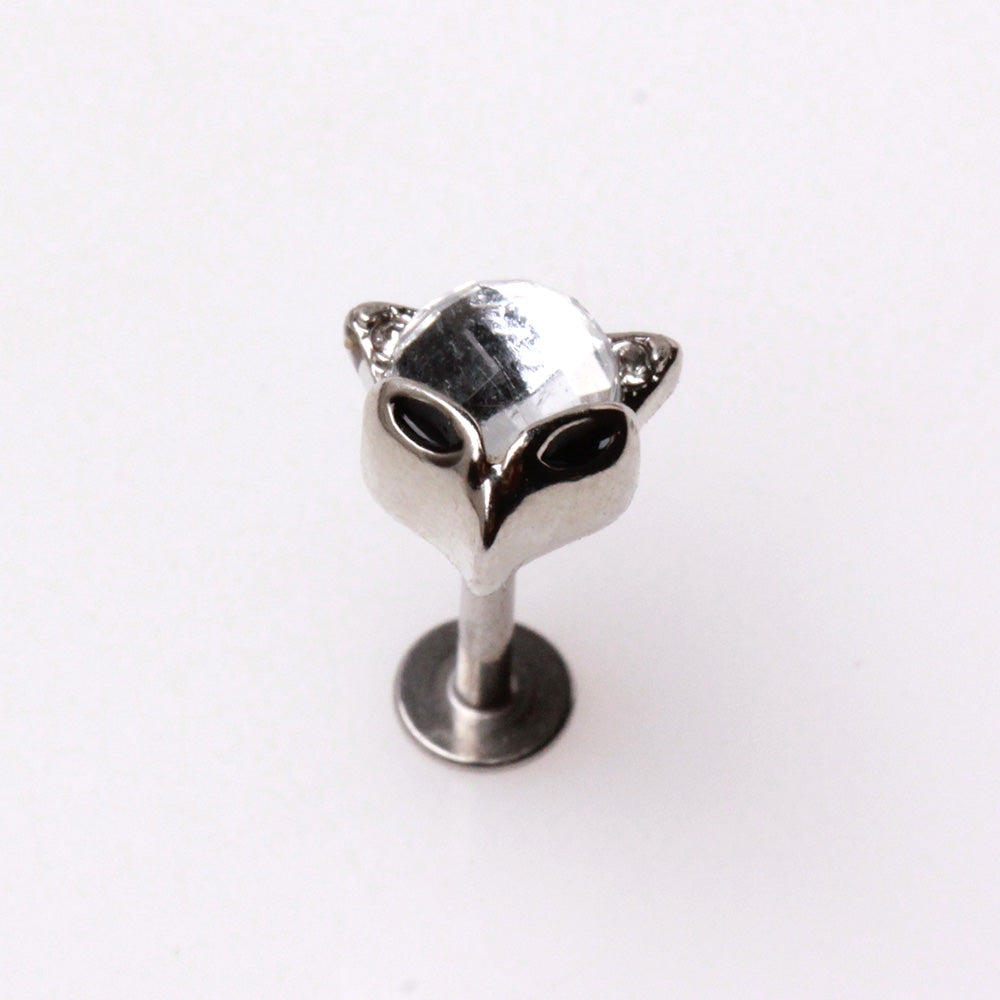 Silver Fox Flat Back Stud - 316L Stainless Steel