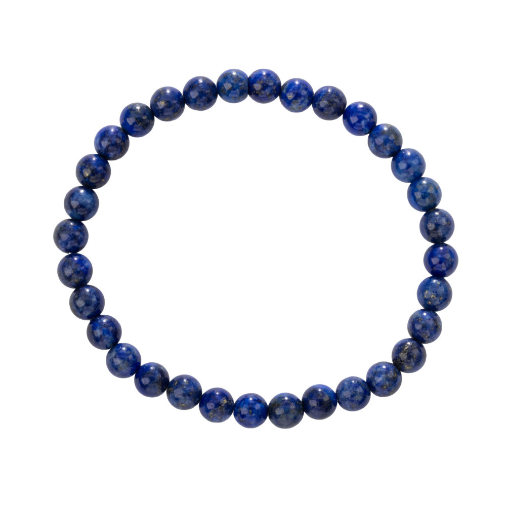 Lapis Lazuli Stone Bead Stretch Bracelet