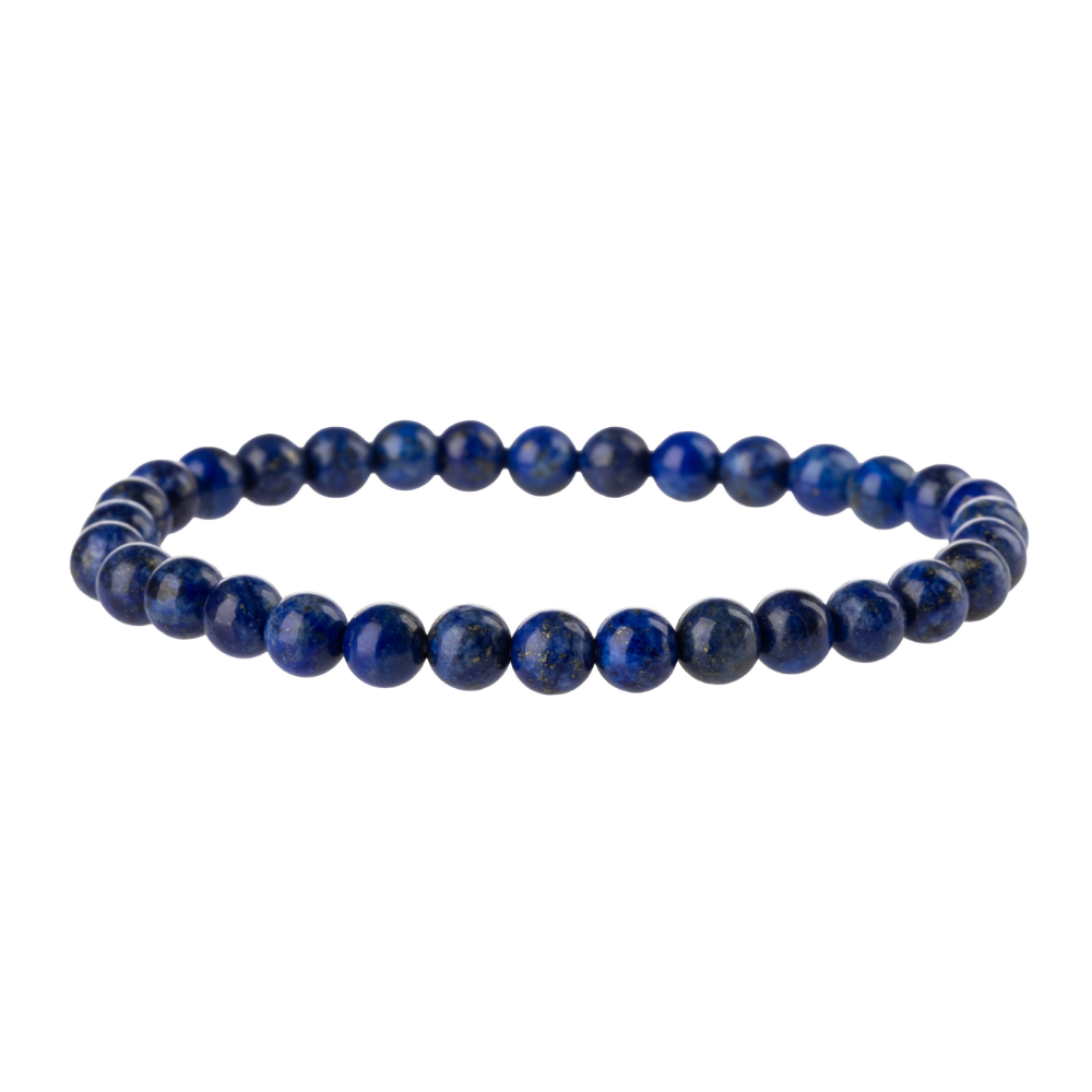 Lapis Lazuli Stone Bead Stretch Bracelet