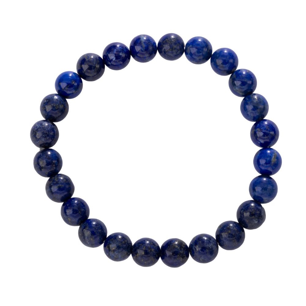 Lapis Lazuli Stone Bead Stretch Bracelet