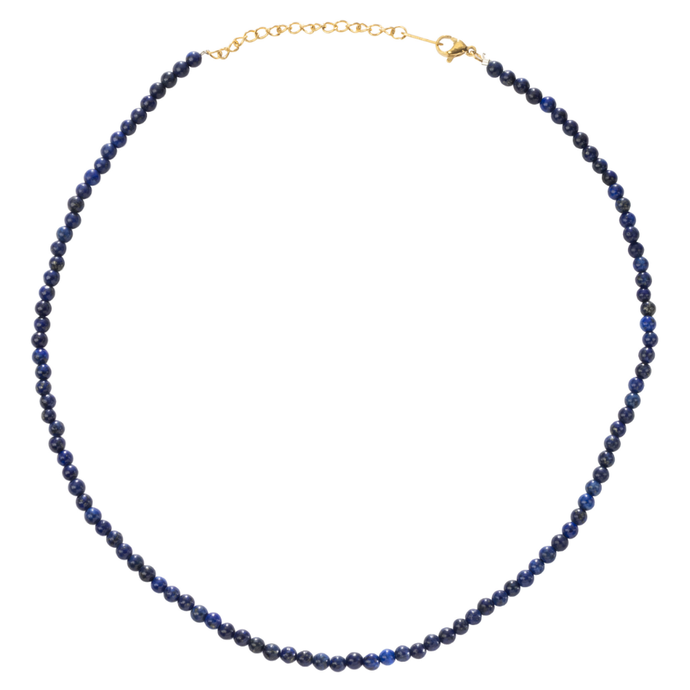 Lapis Lazuli Natural Stone Bead Necklace