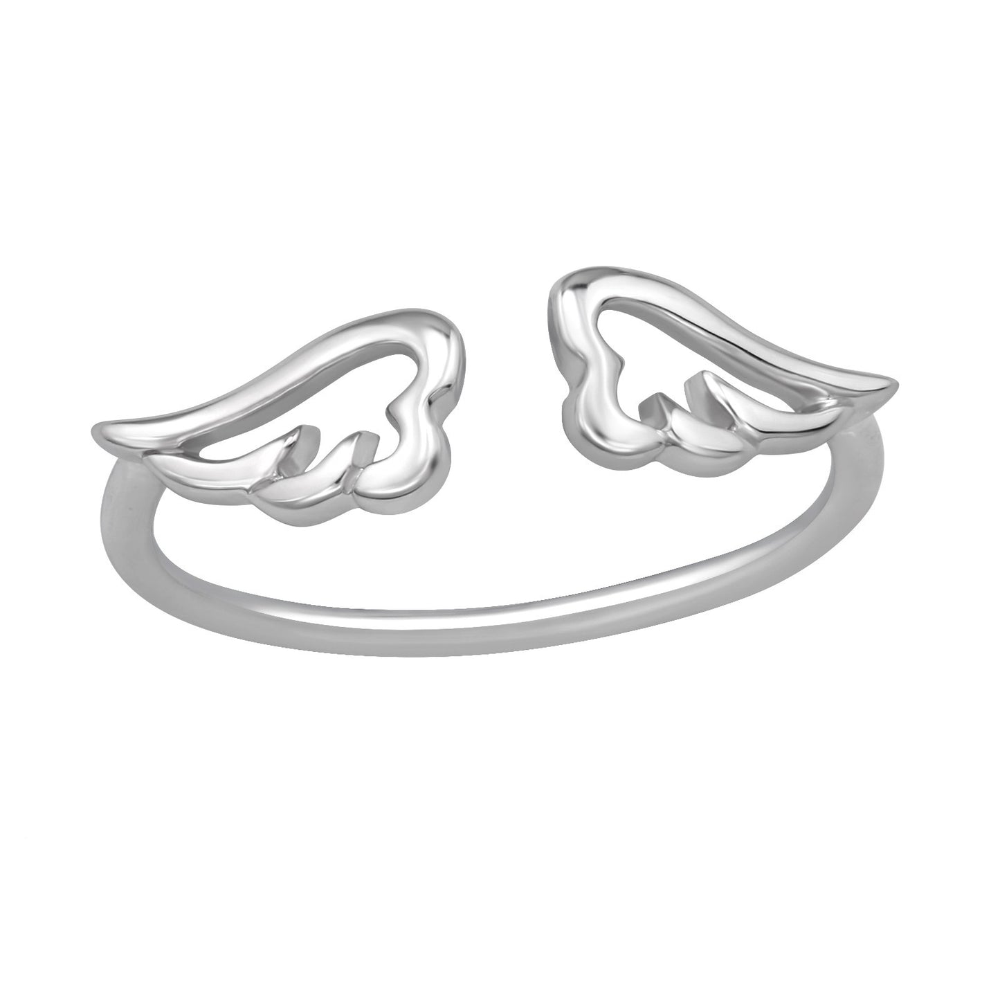 Angel Wing Midi Ring - 925 Sterling Silver