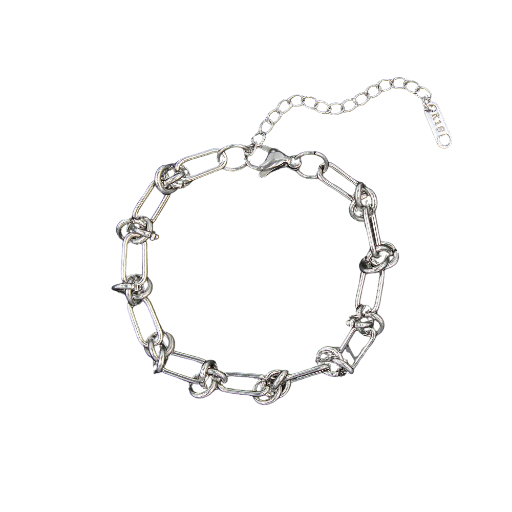 Ball Knot Chain Bracelet - Stainless Steel