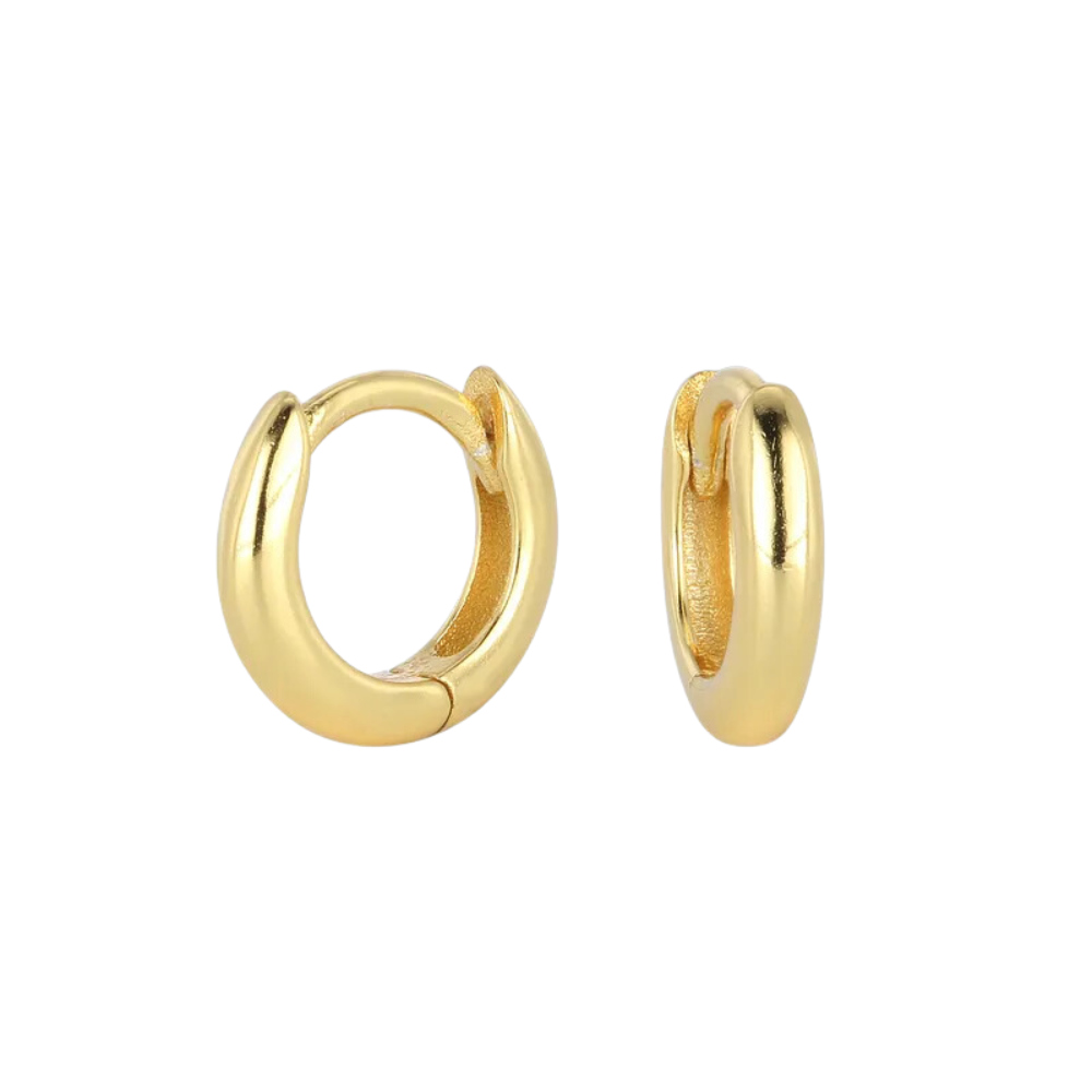 Thin Hinged Hoop Earrings - Pair - 925 Sterling Silver
