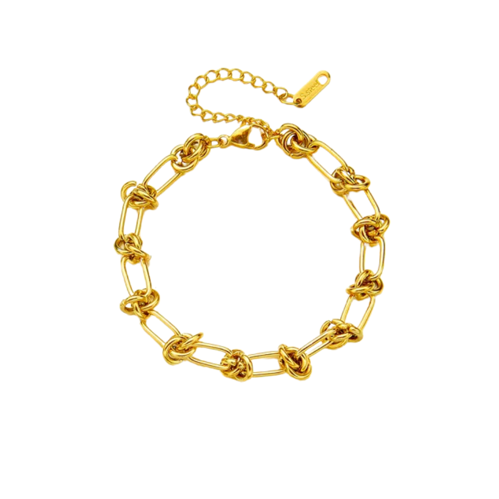 Ball Knot Chain Bracelet - Stainless Steel