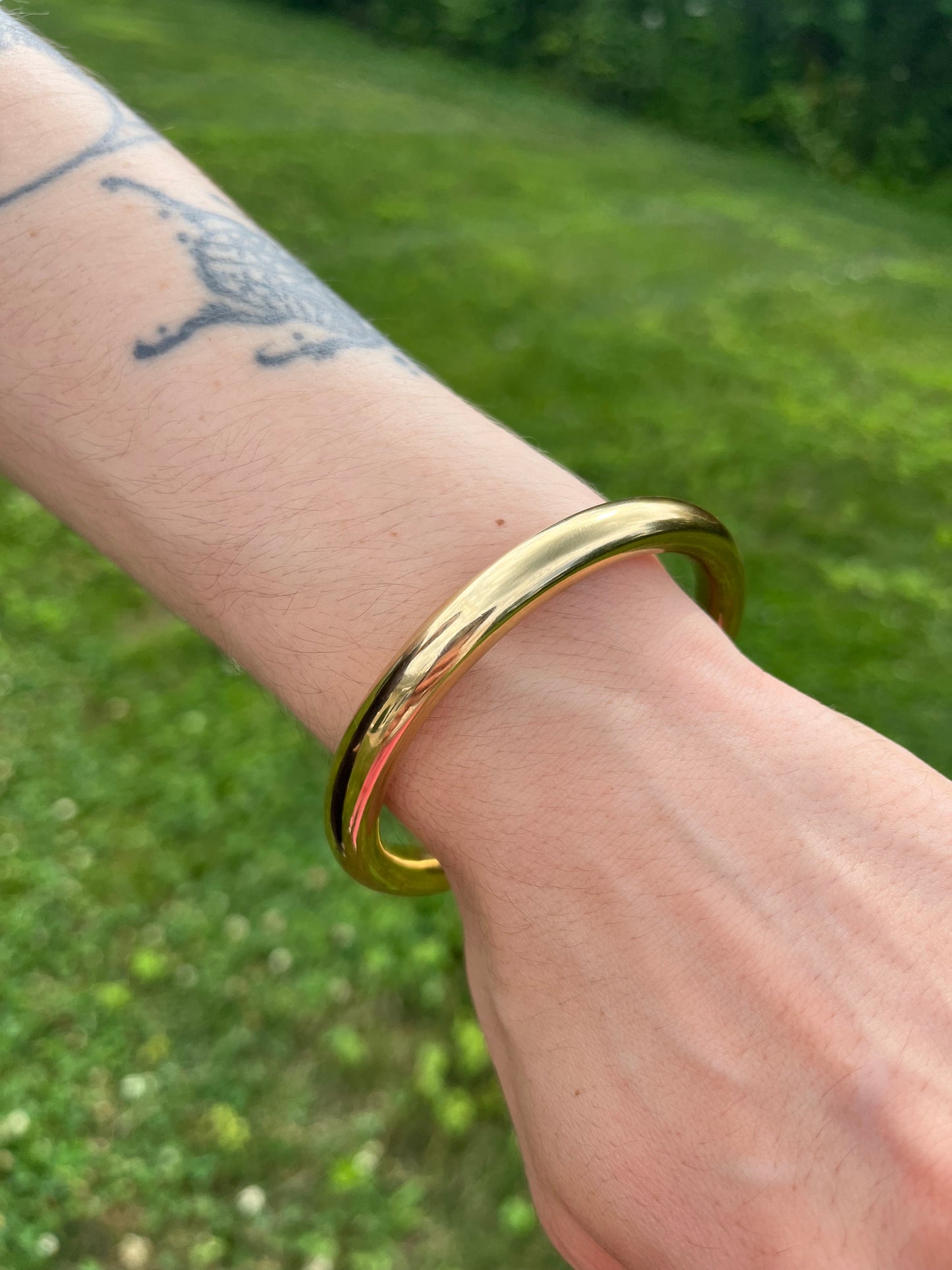 Polished Bangle Bracelet - Stainless Steel