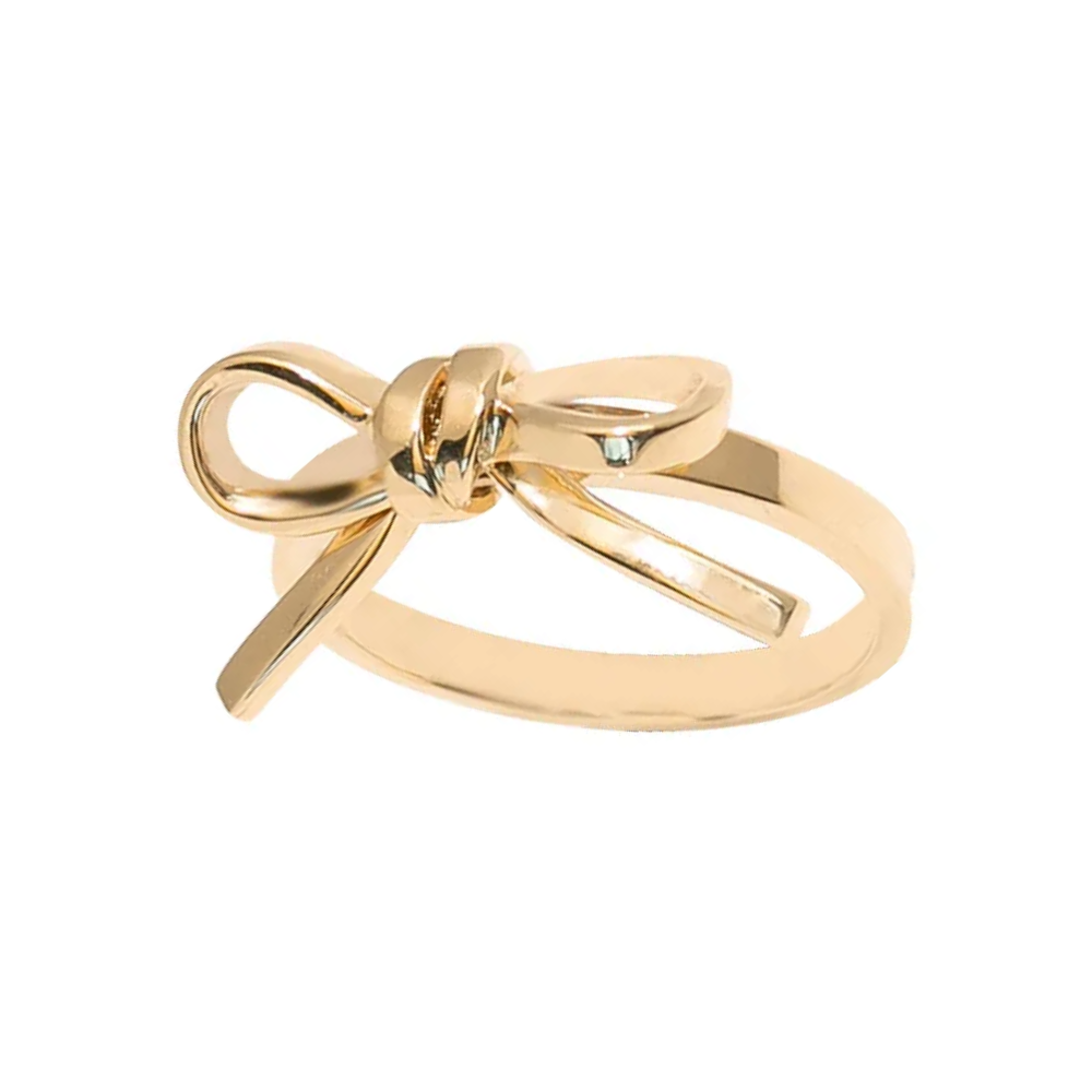 Bow Ring - Gold Plated 925 Sterling Silver