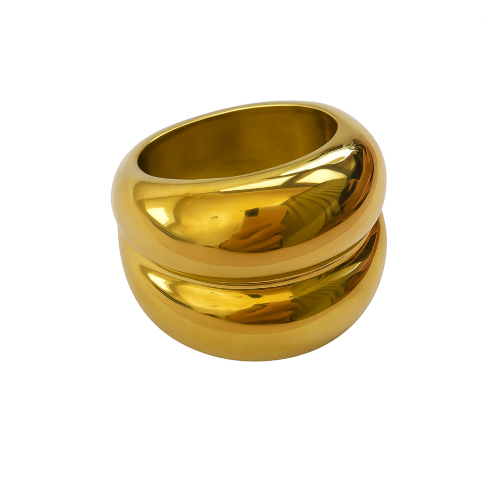 Double Dome Ring - 316L Stainless Steel