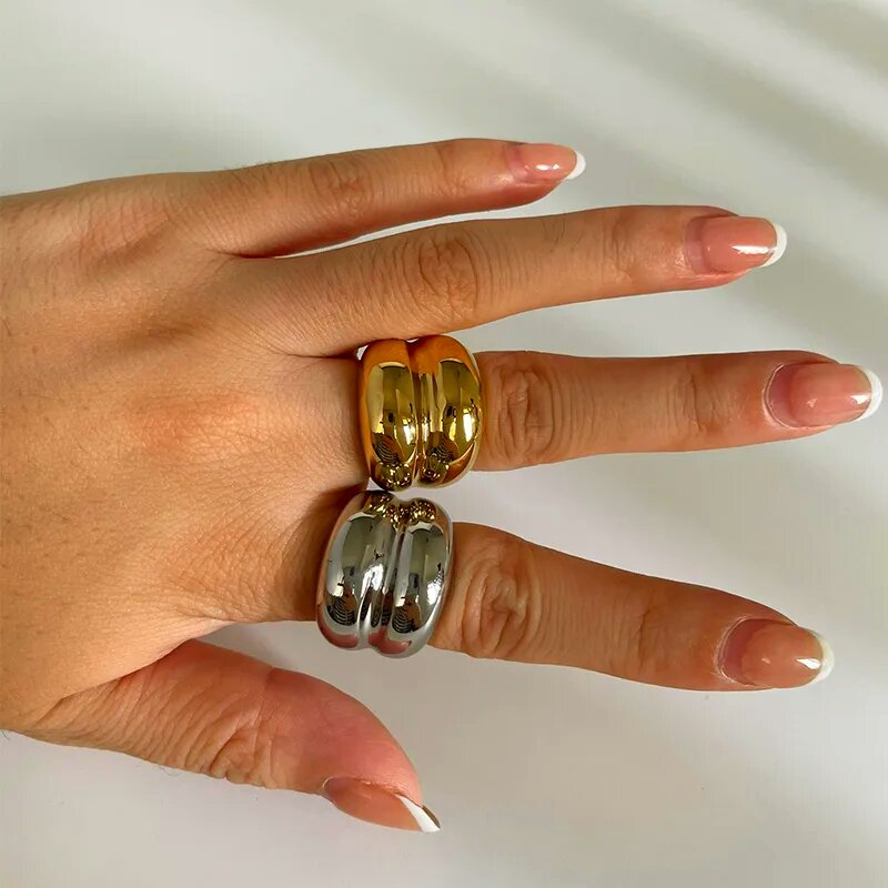 Double Dome Ring - 316L Stainless Steel