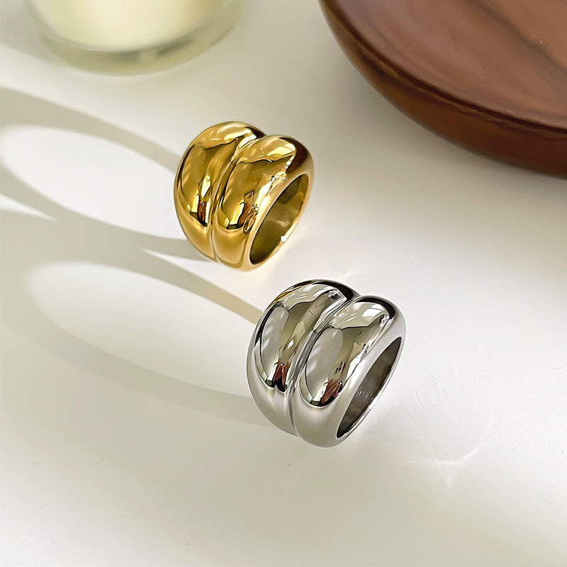 Double Dome Ring - 316L Stainless Steel