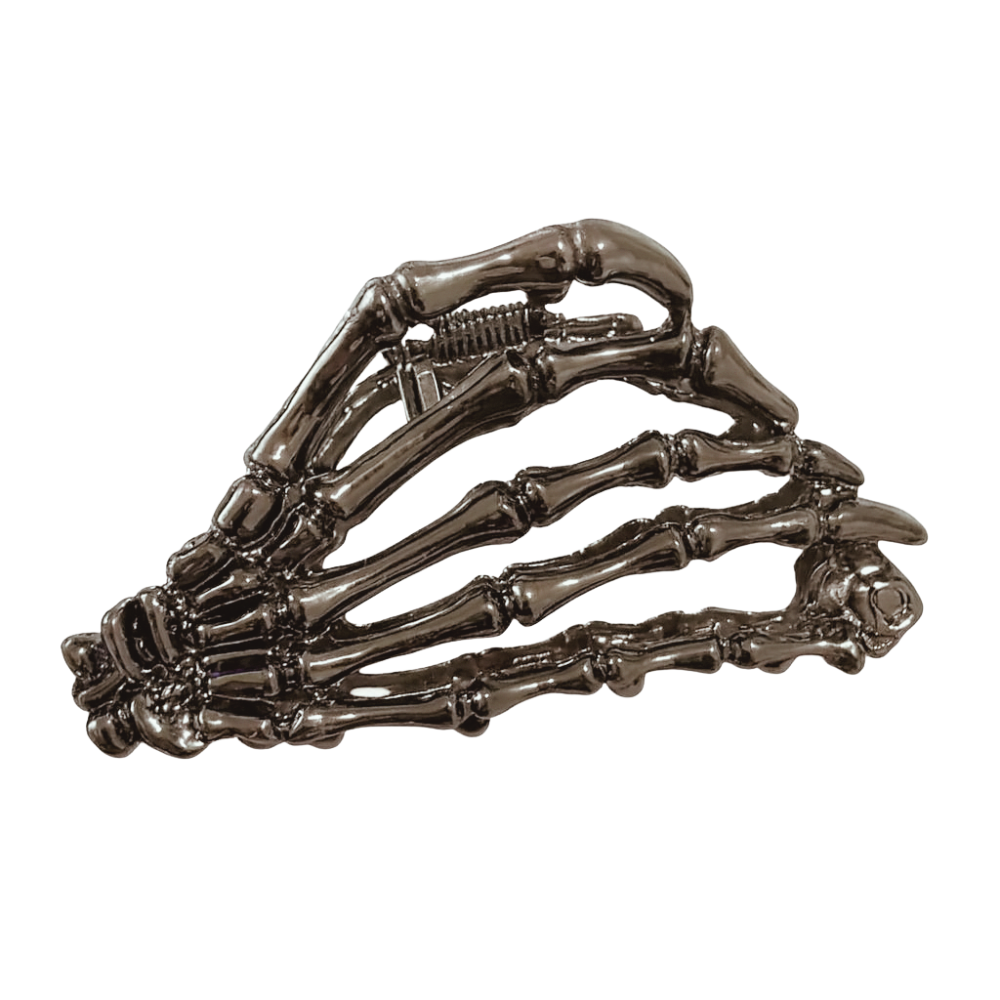 Metal Skeleton Hand Claw Hair Clip