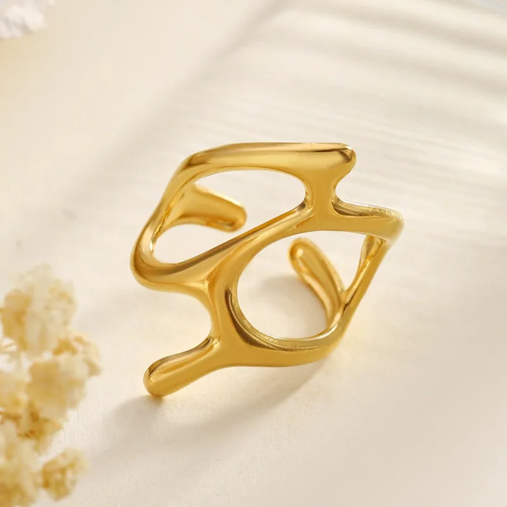 Open Dripping Design Adjustable Ring - 304 Stainless Steel