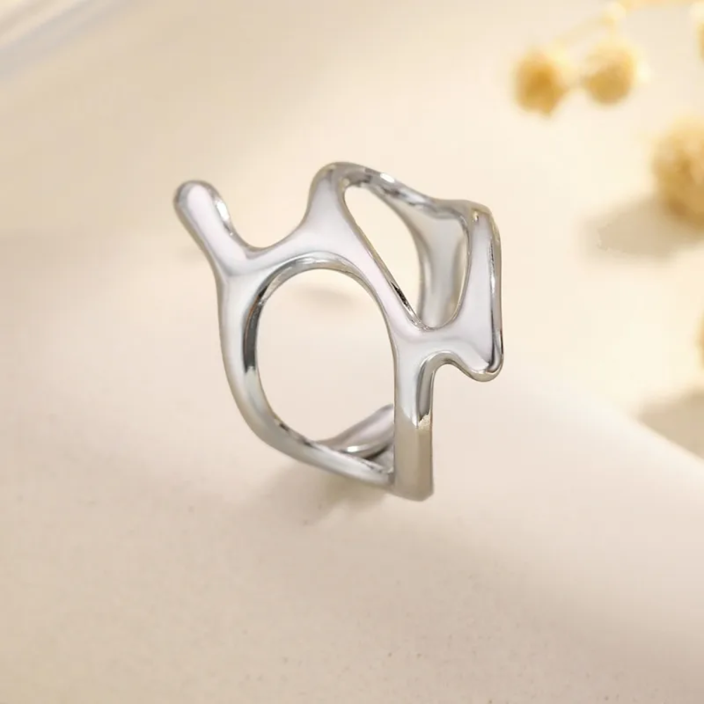 Open Dripping Design Adjustable Ring - 304 Stainless Steel