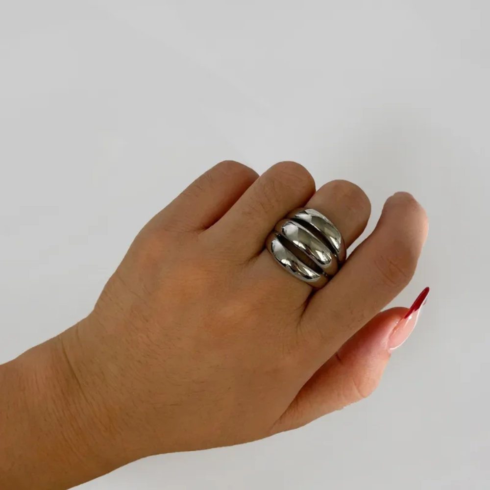 Triple Dome Ring - 316L Stainless Steel