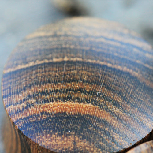 Organic Rose Wood Convex Saddle Plug Gauges - Pair