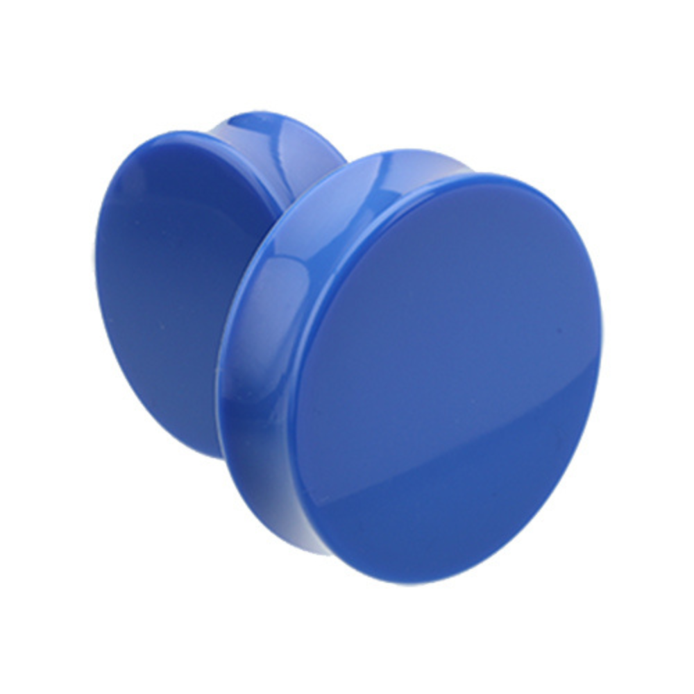 Large Gauge Neon Acrylic Double Flared Plugs - Pair